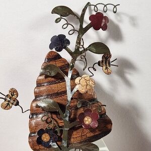 #2495, RARE, PIN, MID CENTURY BRUTALIST WIT AND SCULPTURAL NATURAL THEME.